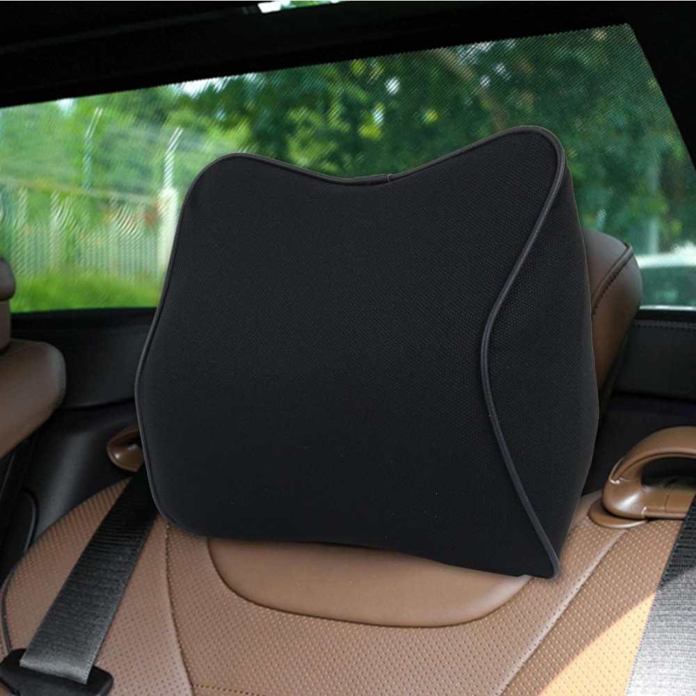 FUDAOCHE Car Season Universal Stretch Cotton Head Pillow Mat(Black)