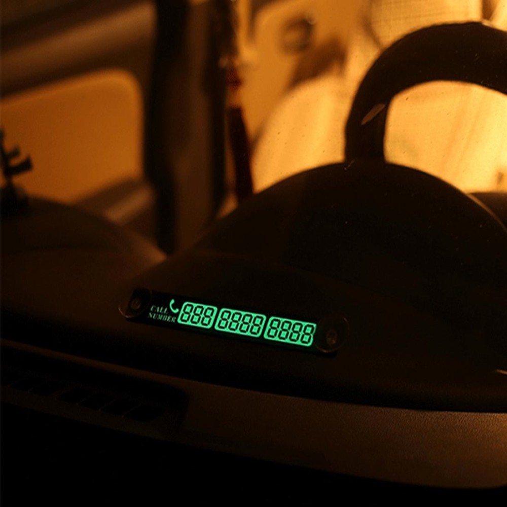 Nighttime Luminous Parking Business Cards With Phone Number