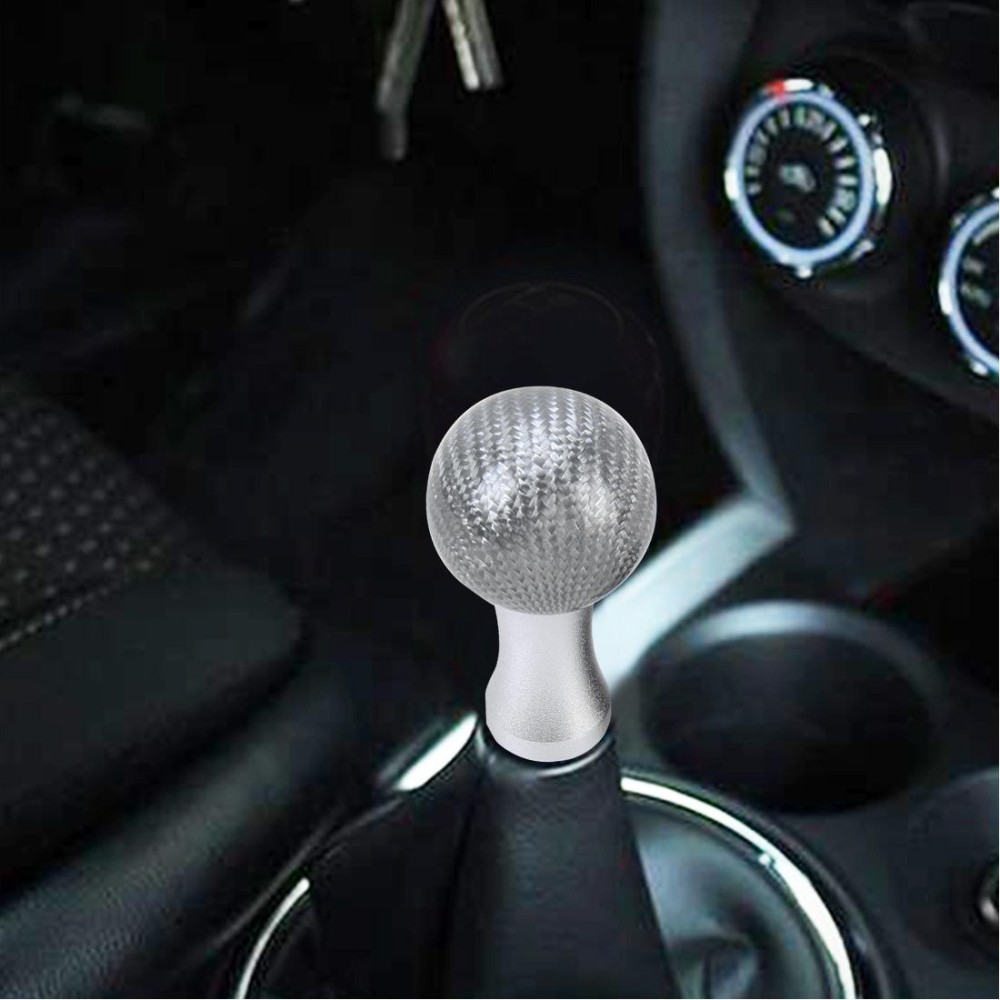Universal Car Gear Shift Knob Modified Car Gear Shift Knob Auto Transmission Shift Lever Knob Carbon Lead Gear Knobs  with Three Rubber Covers