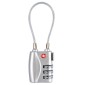 JASIT TSA719 Zinc Alloy 3-Digit Password TSA Lock Travel Luggage Padlock(Silver)