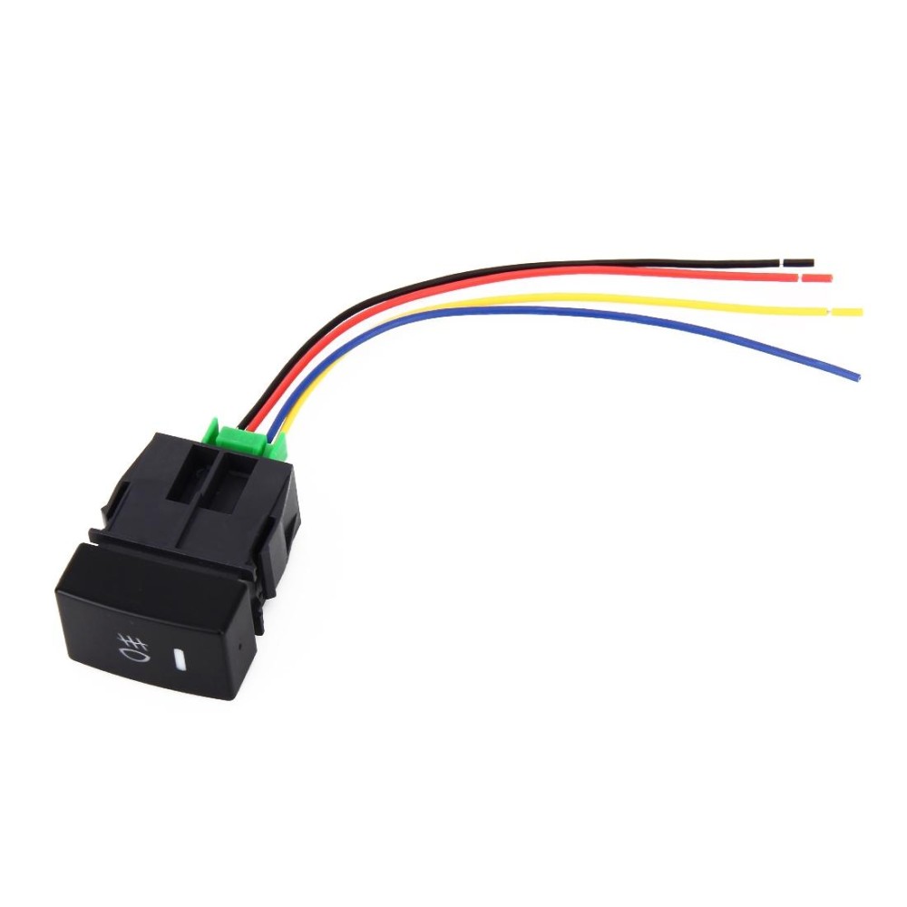 Car Fog Light 5 Pin On-Off Button Switch with Cable for Honda Fit