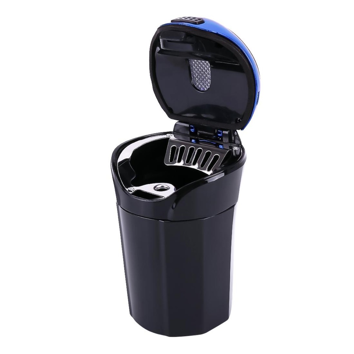 2 in 1 Universal Car Detachable Electronic Cigarette Lighter + Trash Rubbish Bin Ashtray(Blue)