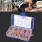 200 PCS O Shape Solid Copper Crush Washers Assorted Oil Seal Flat Ring Kit for Car / Boat  / Generators