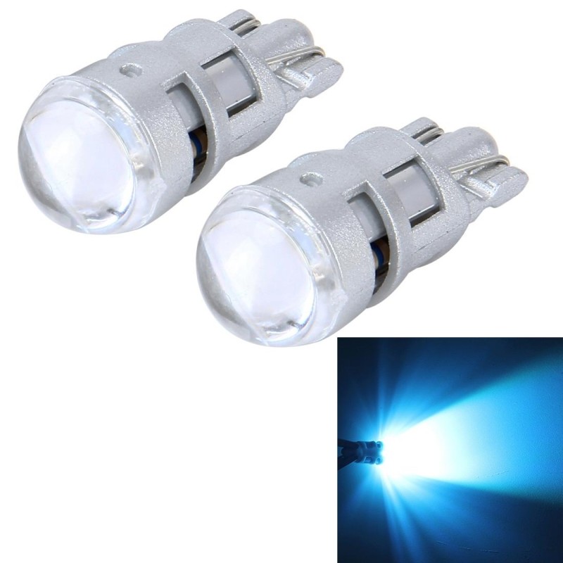 10 PCS T10 1W 50LM Car Clearance Light with SMD-3030 Lamp, DC 12V(Ice Blue Light)
