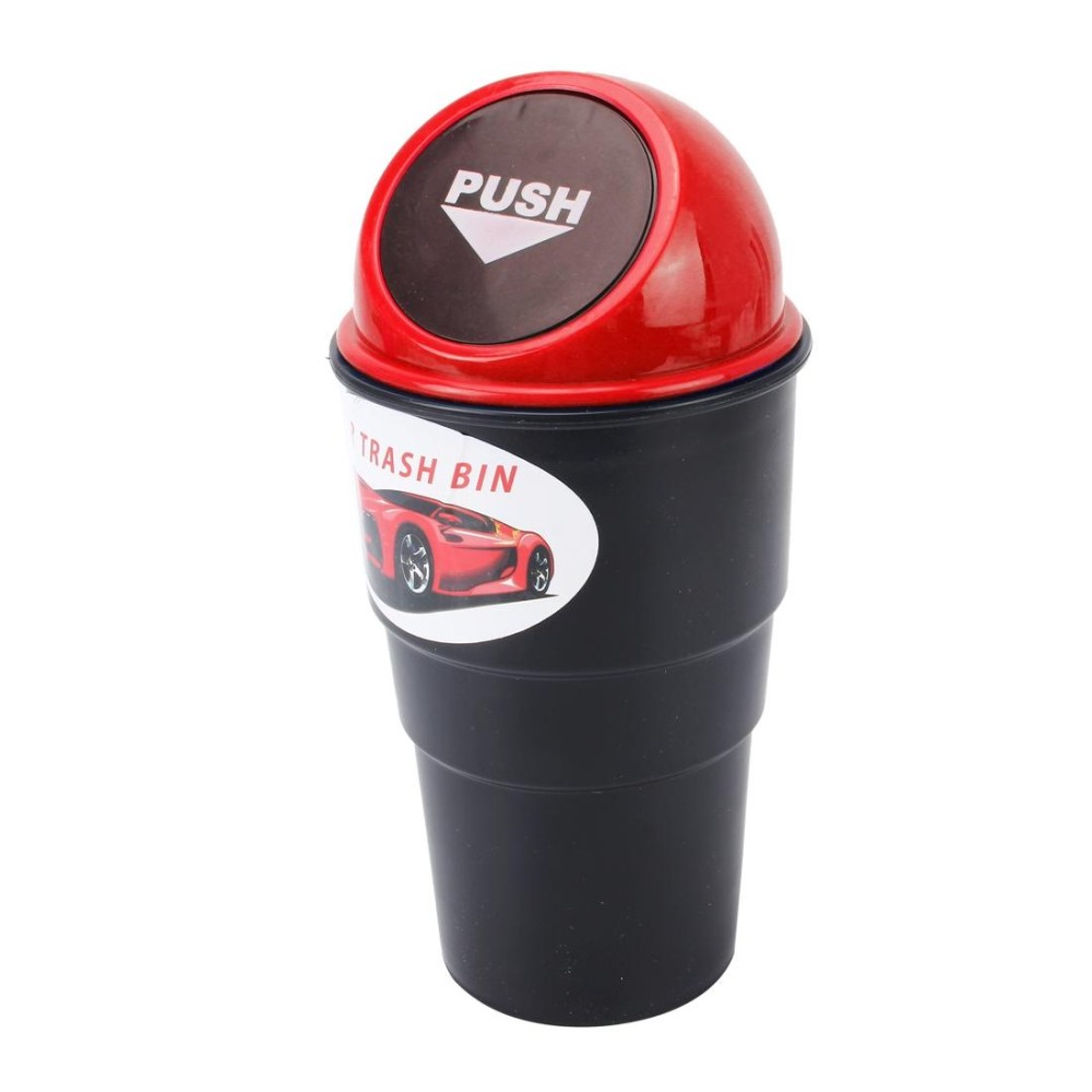 Multifunctional Portable Car Trash Rubbish Bin Ashtray Drink Bottle Cup Holder Tidy Organizer, Size: 170 x 98 x 67 mm(Red)