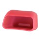 Safe Rubber Car Seat Belt Clips Locking Buckles Protective Cover(Red)
