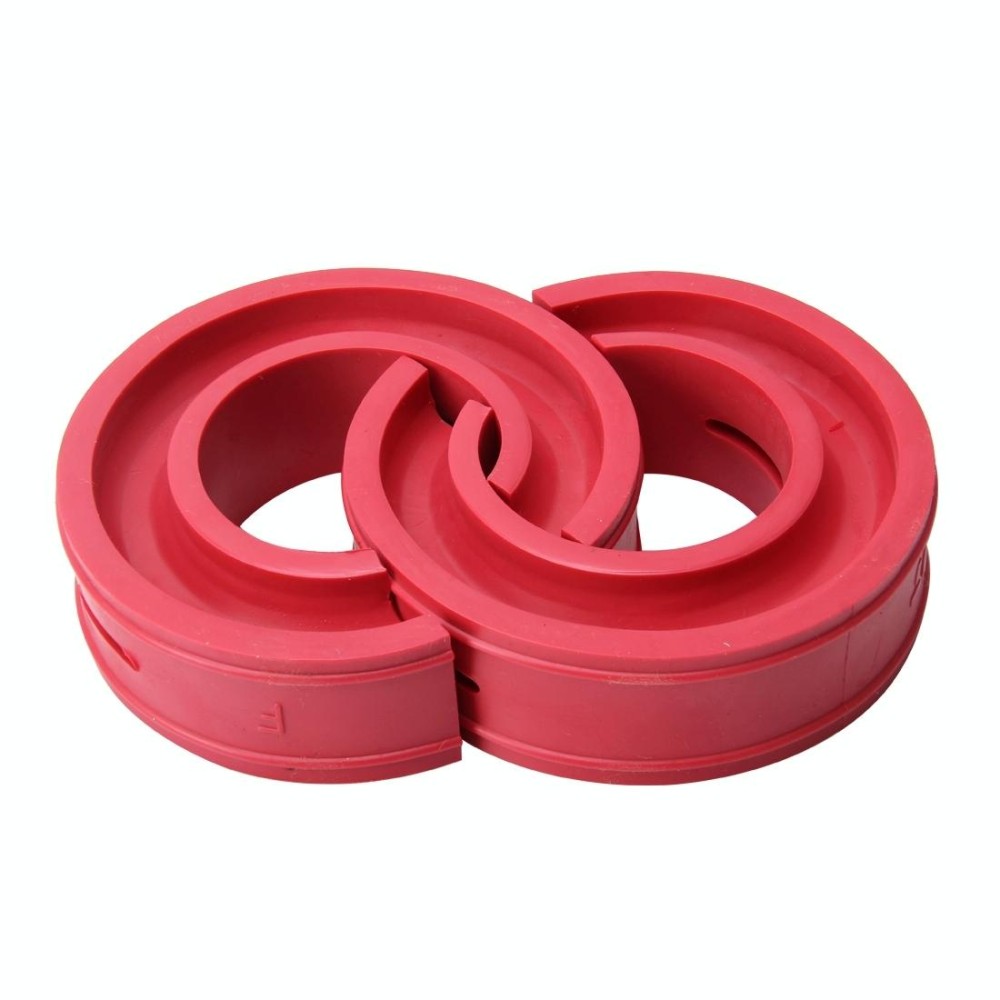 2 PCS Car Auto C Type Shock Absorber Spring Bumper Power Cushion Buffer, Spring Spacing: 27mm, Colloid Height: 50mm(Red)
