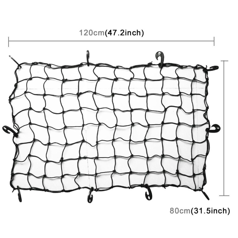 Car Nylon Fix Net with 12 Hooks, Size:120×80cm