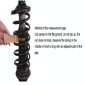 2 PCS Car Auto B Type Shock Absorber Spring Bumper Power Cushion Buffer, Spring Spacing: 34mm, Colloid Height: 62mm