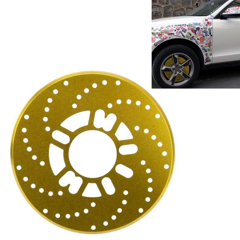 2 PCS Universal Aluminium Auto Car Wheel Disc Brake Racing Decorative Cover(Gold)