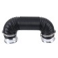 Car Auto Universal Tube Air Filter Adjustable Cold Air Injection Intake System Pipe Without Air Filter(Color:Silver )