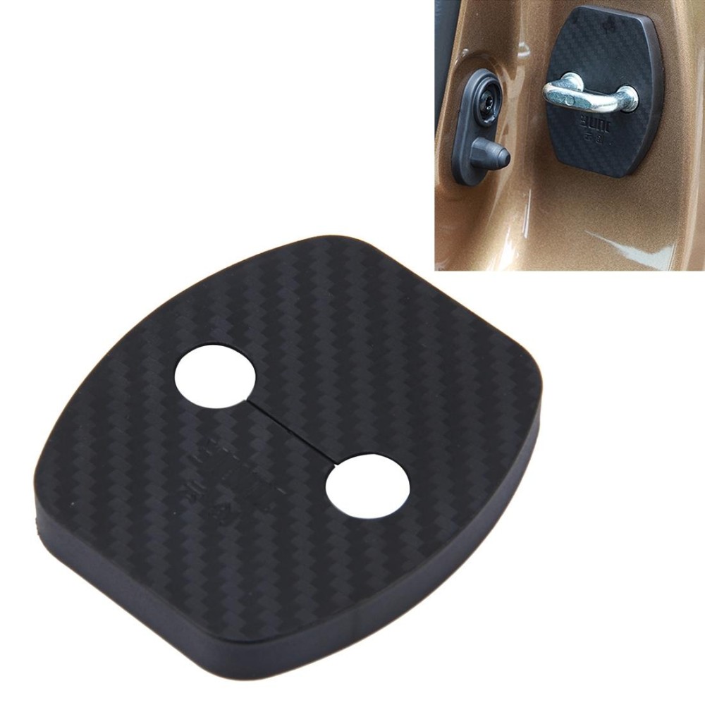 4 PCS Car Door Lock Buckle Decorated Rust Guard Protection Cover for Aeolus A30 BYD Surui BYD Qin