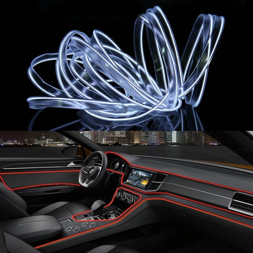 3m Cold Light Flexible LED Strip Light For Car Decoration(White Light)