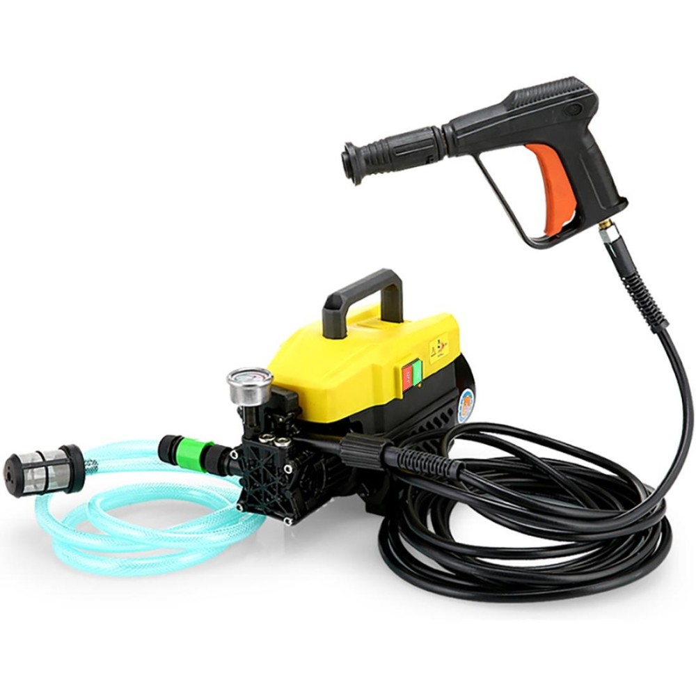 Portable Fully Automatic High Pressure Outdoor Car Washing Machine Vehicle Washing Tools, with Short Gun and 10m High Pressure Tube