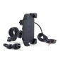 Motorcycle Mobile Phone Charging Stand with USB Charging, Suitable for 3.5-7 inch Phones