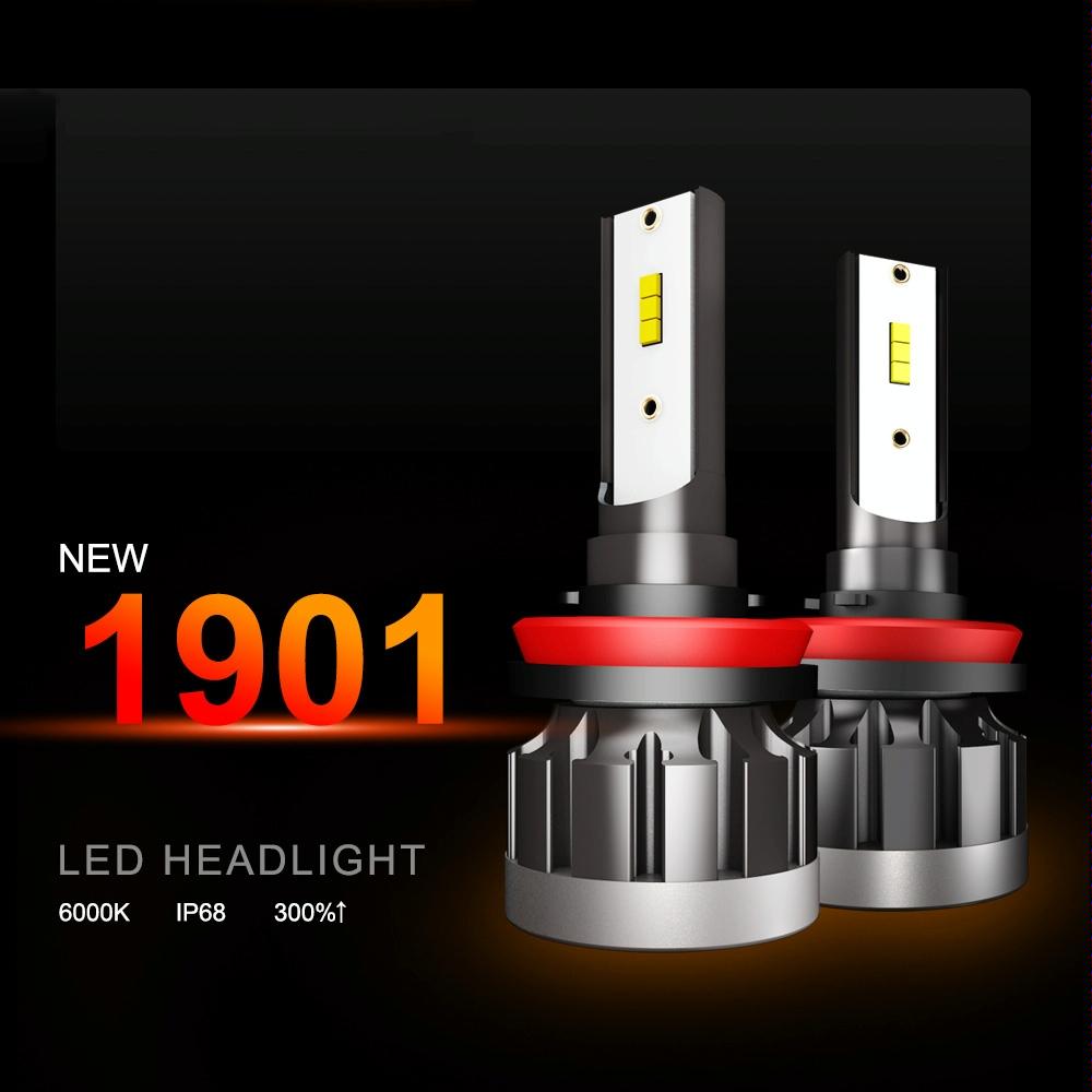2 PCS 1901 H8 / H9  /H11 DC9-36V 14W 6000K 1400LM IP68 Car LED Headlight Lamps (White Light)