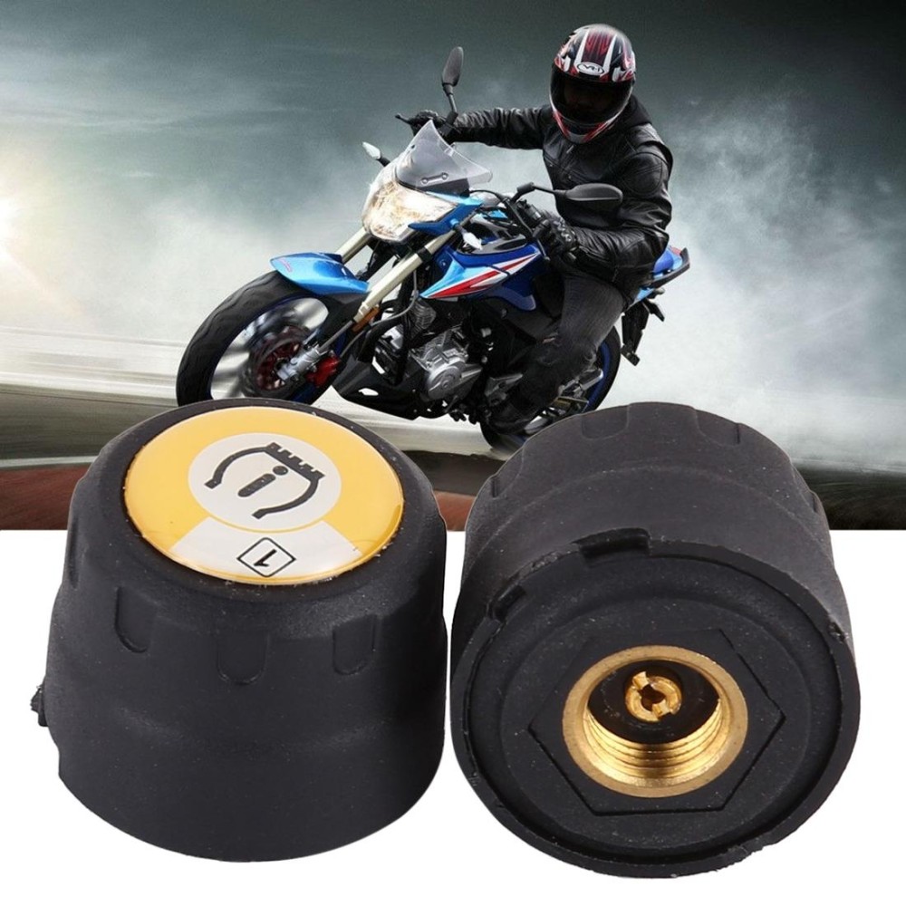 Motorcycle Bluetooth Tire Pressure Monitoring System TPMS Mobile Phone APP Detection 2 External Sensors