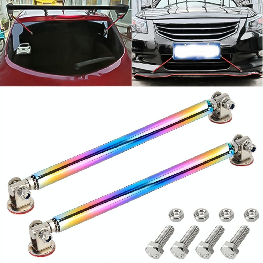 2 PCS Car Modification Adhesive Surrounded Rod Lever Front and Rear Bars Fixed Front Lip Back Shovel, Length: 20cm(Colour)