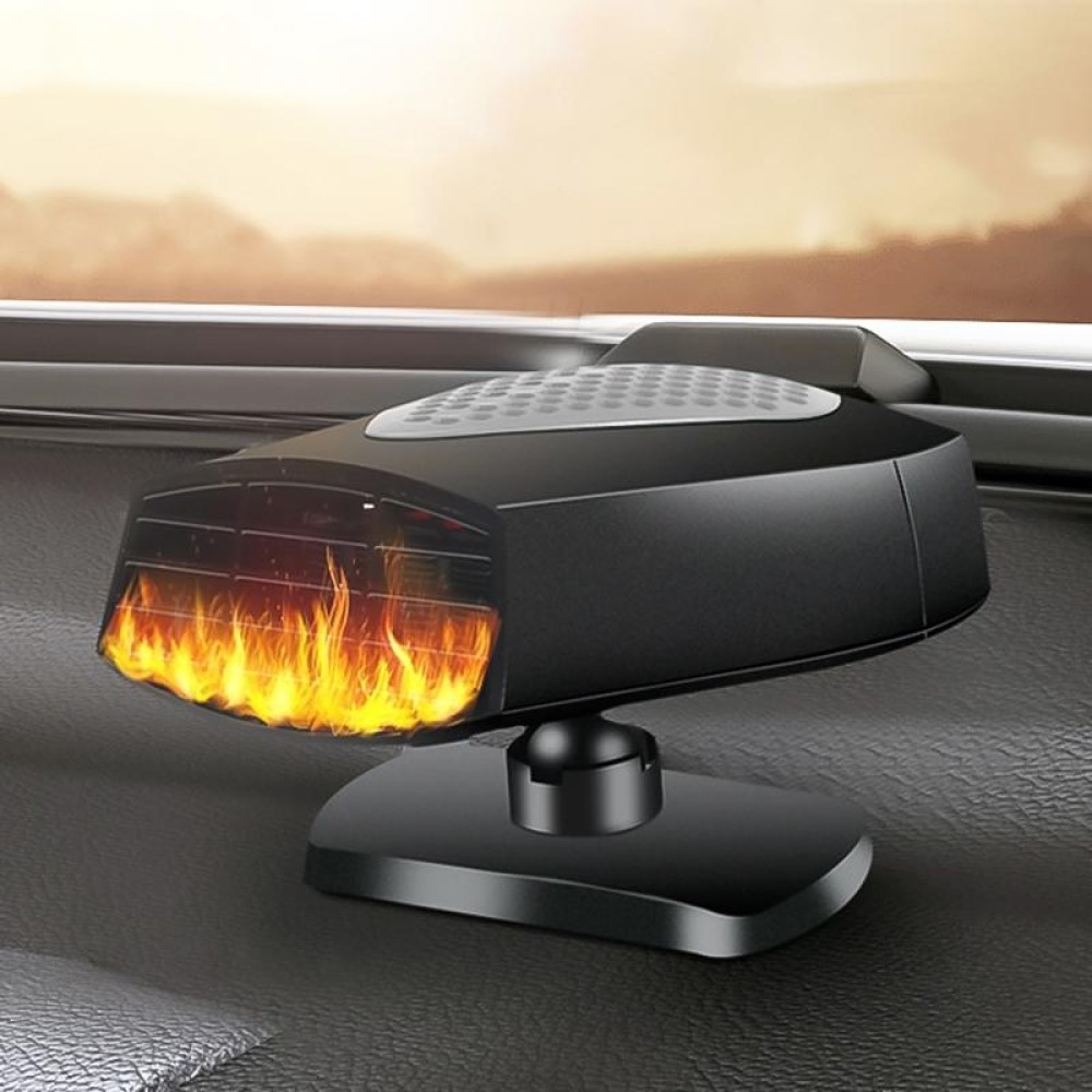 Car Portable Heater Hot Cool Fan Windscreen Window Demister Defroster DC 24V (Grey)