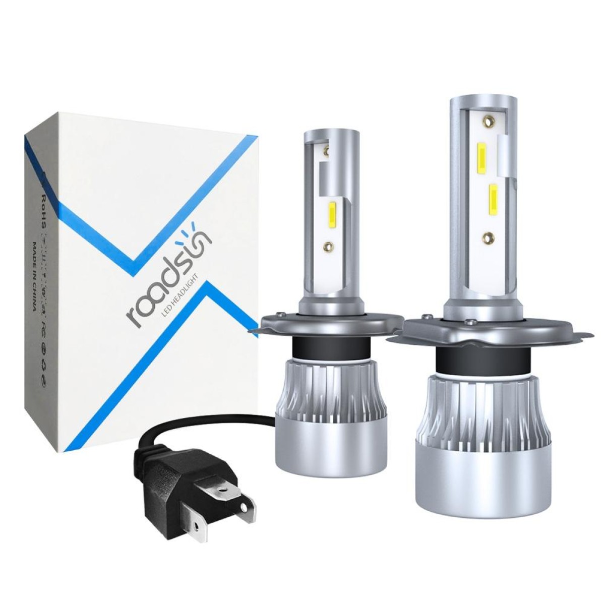 2 PCS 1902 H4 / HB2 / 9003 DC9-36V / 23W / 6000K / 2300LM IP68 Car LED Headlight Lamps (White Light)