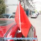 10 PCS 43cm Clip-type Car Window Plastic Flagpole, No Flag