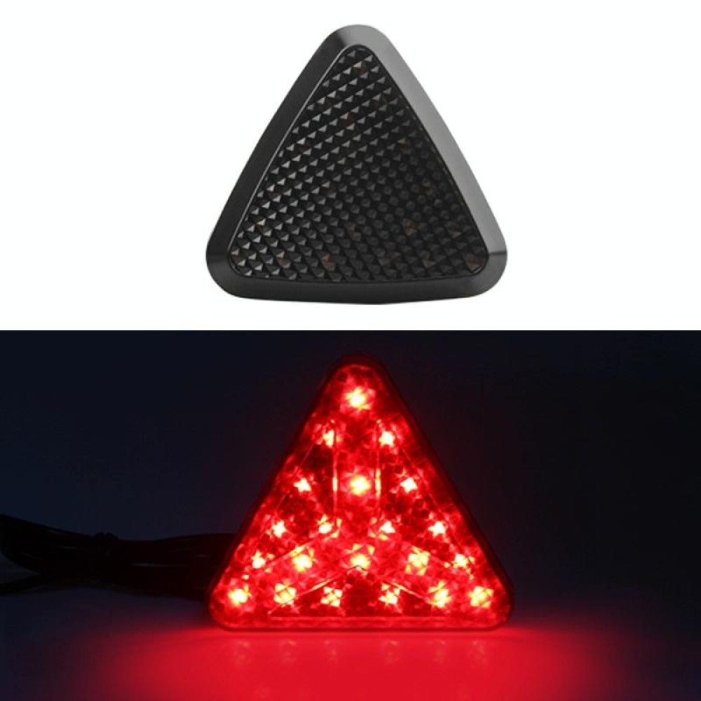 Bicycle / Mountain Bike X Style Triangle Pilot Light LED Tail Light (Black)