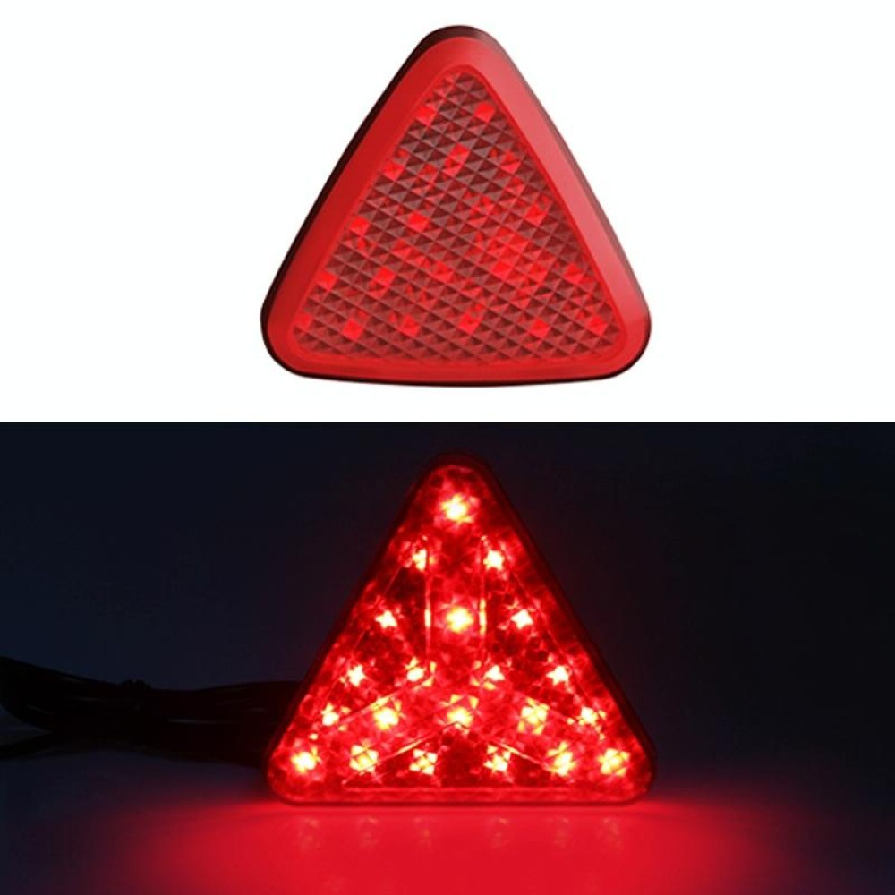 Bicycle / Mountain Bike X Style Triangle Pilot Light LED Tail Light (Red)