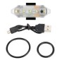 Bicycle USB Rechargeable Taillight LED Tail Lamp (White Light)
