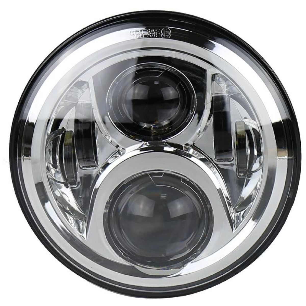 7 inch Round LED Motorcycle Headlight Modified Spotlight for Honda (Silver)