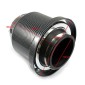 XH-UN005 Car Universal Modified High Flow Mushroom Head Style Intake Filter for 76mm Air Filter (Carbon Fiber Black)