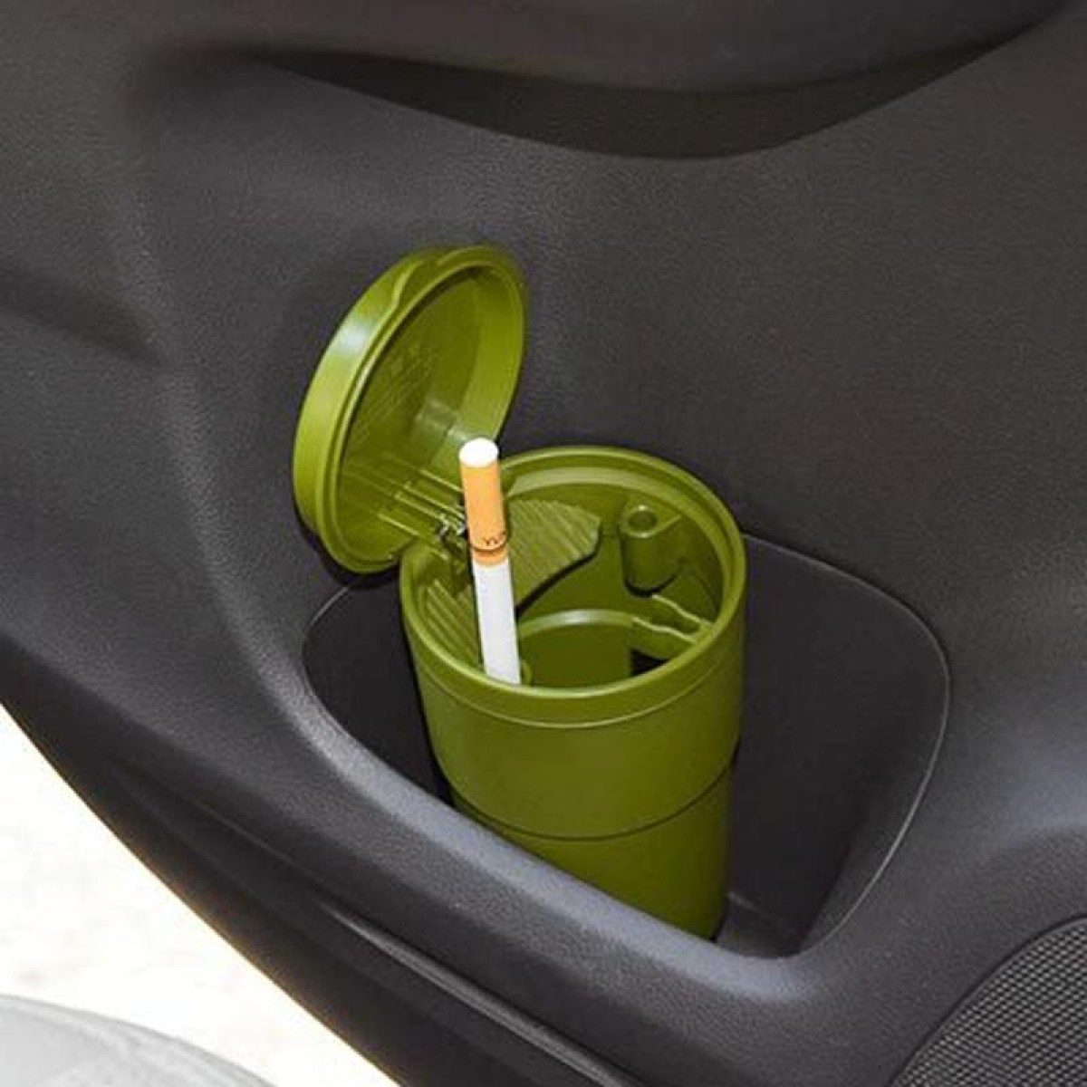 Car Heat Resistant Flame-retardant PBT Ashtray(Green)