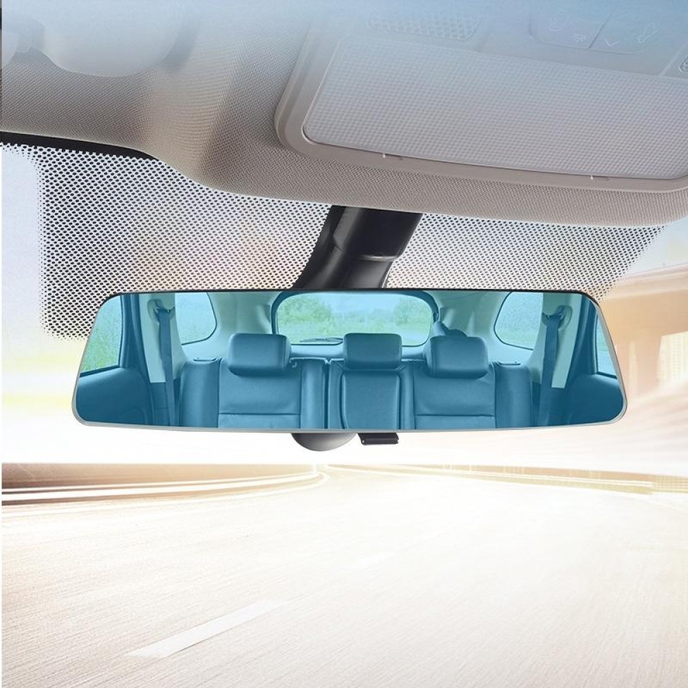 DM-057 Car HD Curved 2.5D Full Screen Interior Rear View Mirror Adjustable Anti-glare Blue Mirror, Size:28x7.2cm