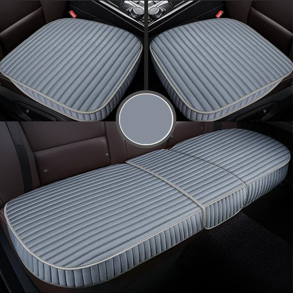3 in 1 Car Seat Cushion Free Binding All Inclusive Seat Mat Set (Grey)