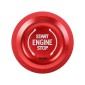 Car Engine Start Key Push Button Ring Trim Metal Sticker Decoration for Cadillac CT5 CT4 XT4 XT6 / Chevrolet Silverado (Red)