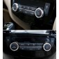 2 PCS Car Metal Air Conditioner Knob Case for Nissan X-TRAIL (Silver)