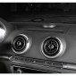 4 PCS Car Metal Air Outlet Decorative Outside Ring for Audi A3 / S3 / Q2L (Black)