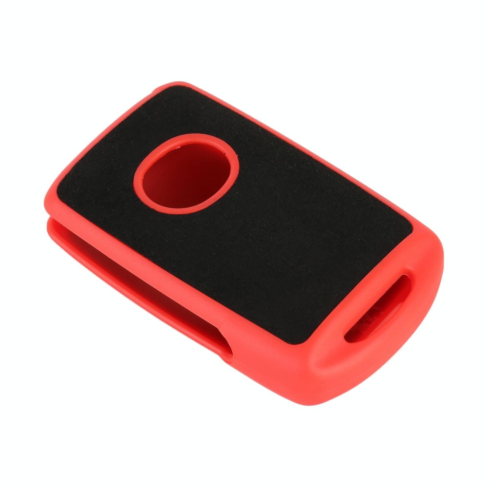 Car Square Flocking Plastic Key Protective Cover for Cadillac(Red)
