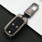 Car Luminous All-inclusive Zinc Alloy Key Protective Case Key Shell for Honda D Style Folding 2-button (Gun Metal)