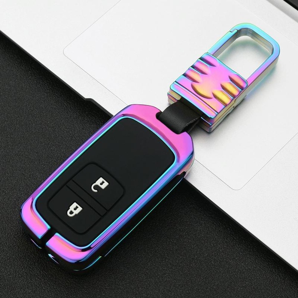 Car Luminous All-inclusive Zinc Alloy Key Protective Case Key Shell for Honda B Style Smart 2-button (Colour)