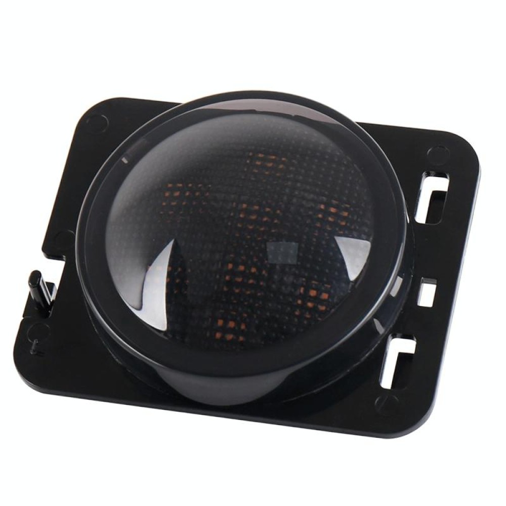 8W DC 12V Car SUV Refit LED Wheel Eyebrow Turn Signal for Jeep Wrangler JK 07-17, Specification: Smoke Black Without Aperture