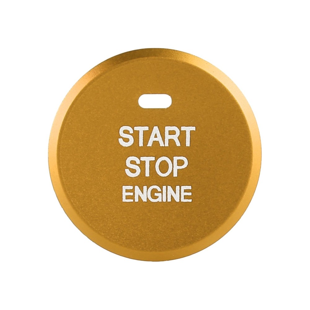 Car Engine Start Key Push Button Inner Ring Trim Sticker Decoration for Mazda Axela CX-30 2020 (Gold)