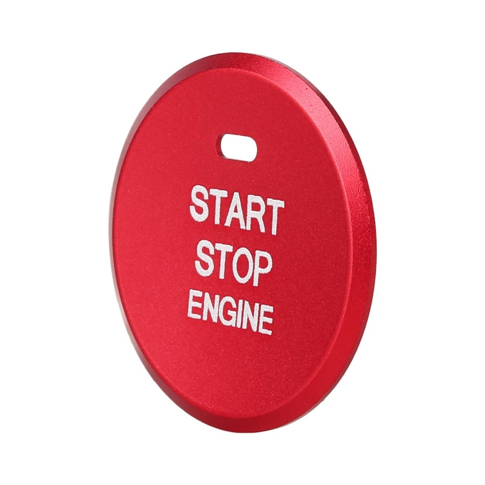 Car Engine Start Key Push Button Inner Ring Trim Sticker Decoration for Mazda Axela CX-30 2020 (Red)