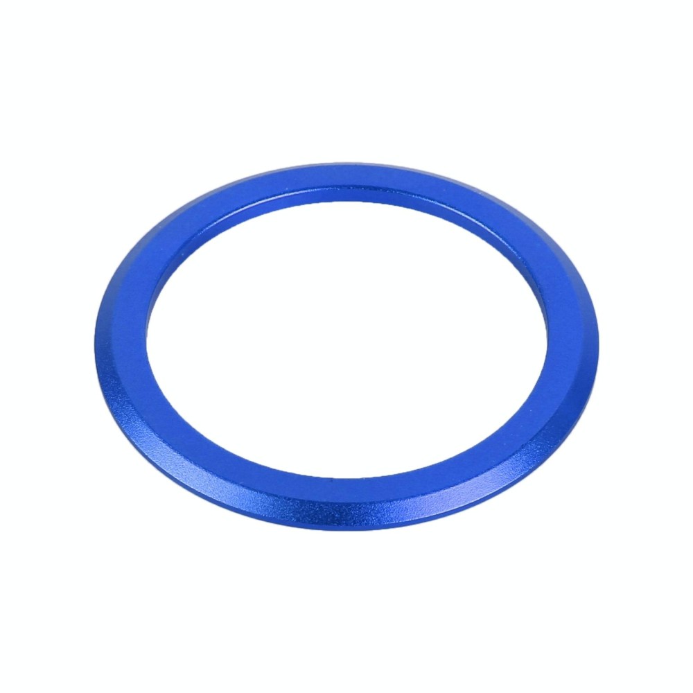 Car Engine Start Key Push Button Outside Ring Trim Sticker Decoration for Mazda Axela CX-30 2020 (Blue)