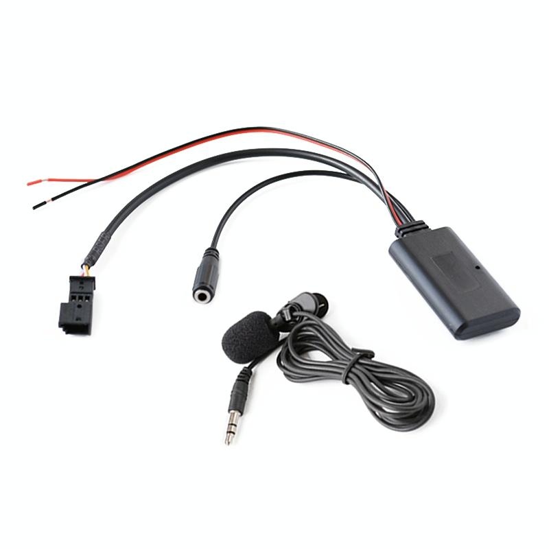 Car Large Screen Host AUX Bluetooth Music Cable + MIC for BMW E39 E46 E53 X5