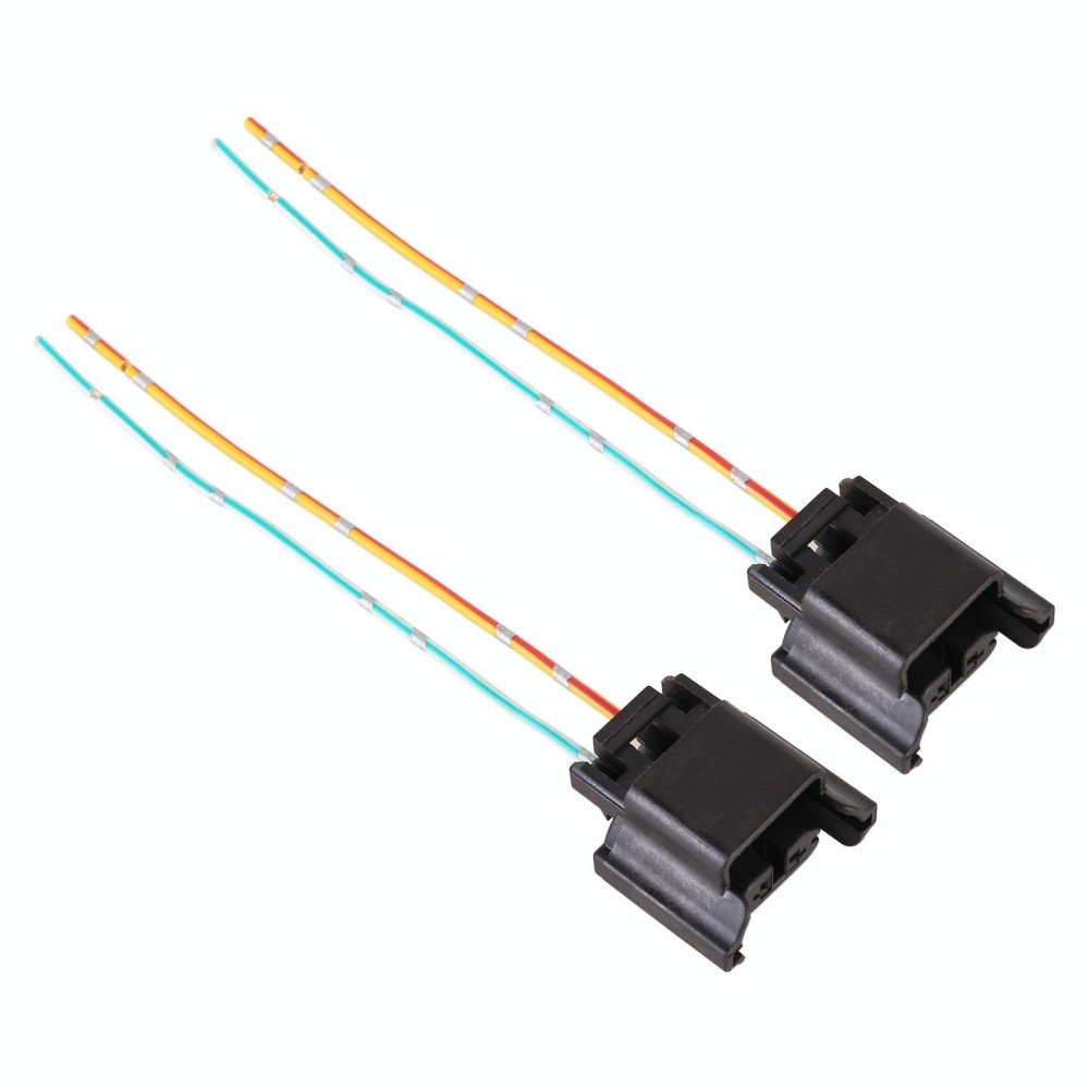 1 Pair Car H11 Bulb Holder Base Female Socket with Cable for Volkswagen