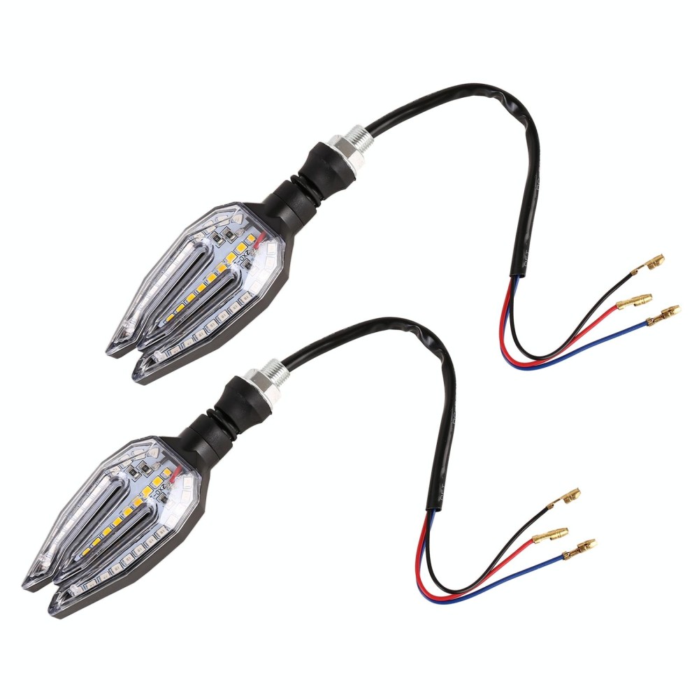 Motorcycle Turn Signal Light DC12V 1W 33LEDs SMD-3528 Lamp Beads (Blue Light)