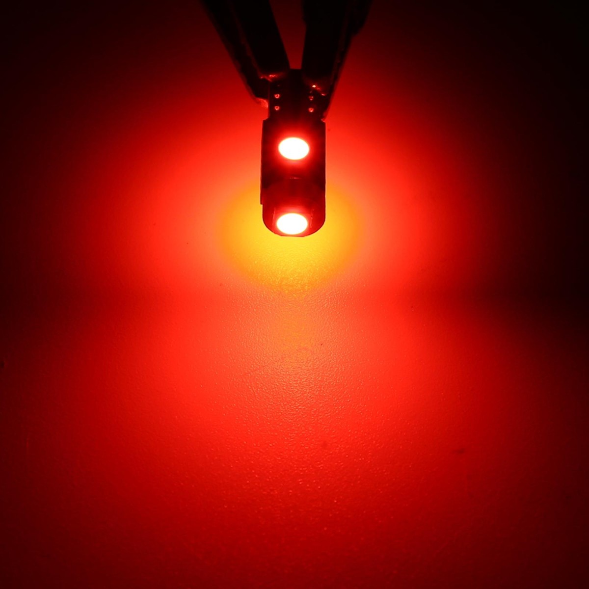 10 in 1 Car T5 0.2W DC12V Instrument Panel LED Decorative Light(Red Light)