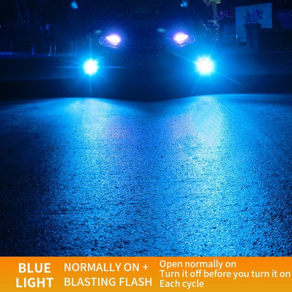 1 Pair 9005 27W / DC12V Car Aluminum Alloy Flashing LED Headlight (Blue Light)