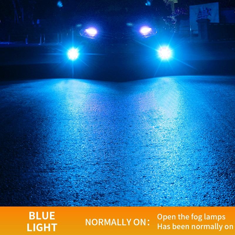 1 Pair 9006 27W / DC12V Car Aluminum Alloy Flashing LED Headlight (Blue Light)