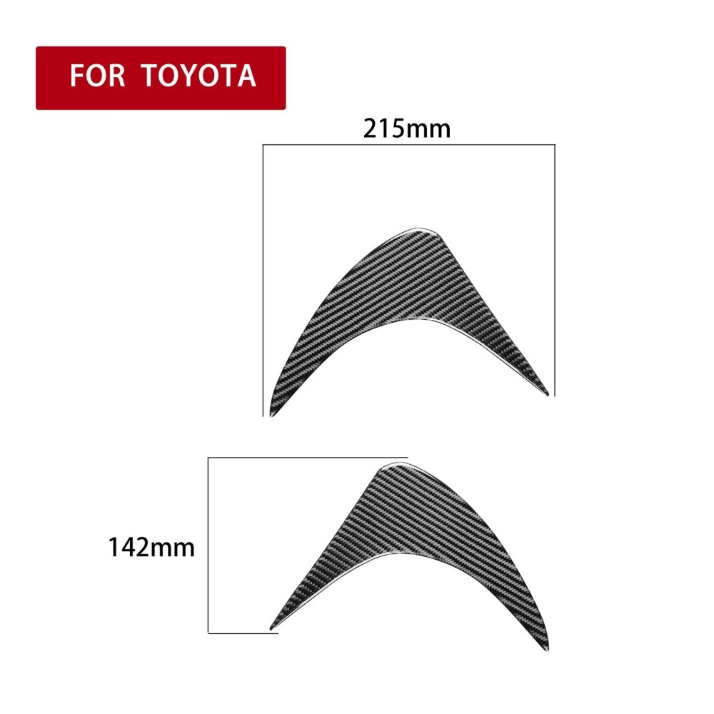 2 PCS / Set Carbon Fiber Car Front Lamp Eyebrow Decorative Sticker for Toyota GT86 / Subaru BRZ 2012-2016, Drop Glue Version
